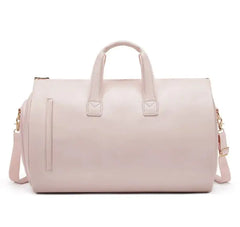 Waterproof Leather Duffle Bag With Adjustable Strap